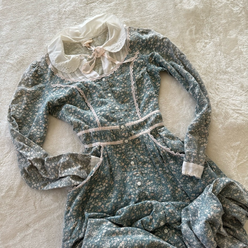 Vintage Gunne Sax Inspired Prairie Dress Victorian
